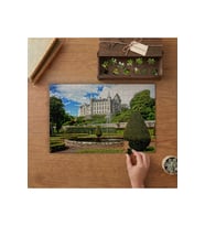 Dunrobin Kalesi - Tarih - Mimari Tasarımı 240 parça Ahşap Puzzle Ahşap Kutuda MP09712