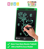Premium Lcd Ekranlı Kalemli Dijital Çizim Tableti Yazı Tahtası Boyama Resim Akıllı Tablet 8,5 Inç