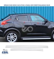 Nissan Juke Krom Cam Çıtası 4 prç. 2010 Üzeri P. Çelik