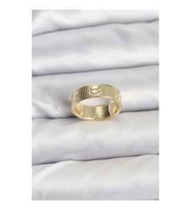 Mey İthalat® Gold Renk Model Kadın Yüzük
