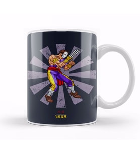 Vega Retro Japanese Street Fighter Kupa Bardak Porselen