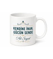 Özgüven Yazılı Motivasyon Baskılı Kupa Bardak Özel Tasarım Hediye