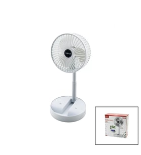 MASA ÜSTÜ VANTİLATÖR USB ŞARJLI KATLANIR FAN=16.4CM - UZAYAN AYAK=12.5-19CM 180 DERECE DÖNEBİLEN TELEFONLUKLU BWFN-11 (5343)
