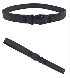 Siyah Ince Palaska - Ayarlanabilir Cırtlı Outdoor Kemer - 4 cm