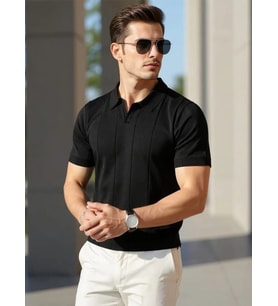 Erkek Kısa Kollu Polo Yakalı Triko Tshirt