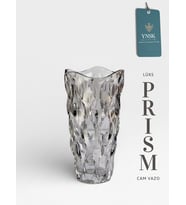 Prısm  Ithal Cam Vazo (24X13 Cm) (Gümüş)