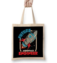 Future Aerospace Engineer Space Exploration Kid Bez Çanta Uzun Saplı