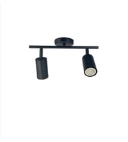RİOLİGHT LED 1 SPOT,LED AVİZE SİYAH GÖVDE 2XGU10 DUYLU GÜN IŞIĞI 360 DERECE HAREKETLİ BAŞLIK SPOT