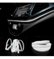 Araç Araba İçi Torpido Ledi Renkli İp Neon İp Led 2 Metre Beyaz