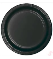 Siyah Karton Tabak - 23cm x 8 Adet (STD)