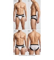 Giyim Erkek Beyaz Tül Dantelli Slip İç Giyim
