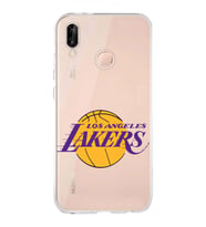 Huawei P20 Lite Uyumlu Kapak LA Lakers Tasarımlı Şeffaf Silikon Kılıf