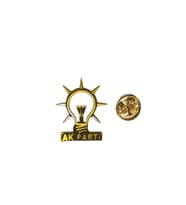 Ak Parti Rozet Yaka Rozeti Broş Gold Altın (Çok Renkli)