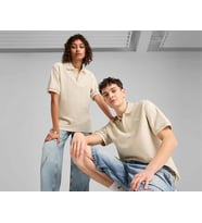 Puma Premium Ess Jacquard Polo Unisex Günlük Polo Tişört 62967087 Bej