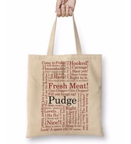 Dota 2 Pudge Typography Pudge Bez Çanta Uzun Saplı