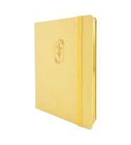 VICTORIA'S JOURNALS 1655 BUJO VEGAN DERİ 14X21 160gr.96YP. ÇİZGİLİ DEFTER SARI