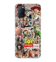 Oppo A52/A72/A92 Uyumlu Toy Story Kolaj Tasarımlı Şeffaf Telefon Kılıfı