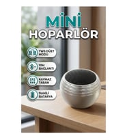 Mini Bluetooth Hoparlör – TWS Stereo Destekli Şarjlı Taşınabilir Tasarım