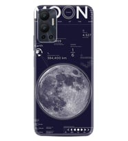 Infınix Hot 12 Kılıf Resimli Desenli Baskılı Silikon Moon info 1424