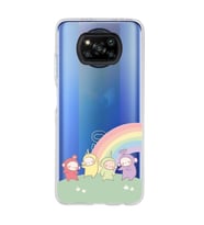 Poco X3 NFC Uyumlu Teletubbies Desenli Şeffaf Telefon Kılıfı