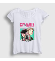 Presmono Kadın Beyaz Poster V3 Anime Spy X Family T-Shirt 318759tt