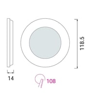 Horoz 6 W 6400 K (Beyaz Işık) Led Panel Sıva Altı Armatür