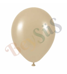 Deniz Kumu Renk Lateks Retro Balon (60 cm) - 1 Adet