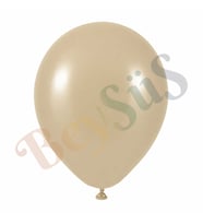 Deniz Kumu Renk Lateks Retro Balon (60 cm) - 1 Adet