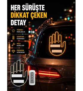 Uzaktan Kumandalı Led El Park Uyarı Cihazı Suya Dayanıklı Enerji Tasarruflu
