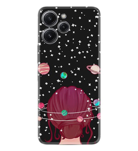 Xiaomi Redmi 12 128 GB 4 GB Ram Kılıf Desenli Silikon Space Woman 1311
