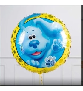 Folyo Balon BLUES CLUES 45 cm çaplı doğum günü dekoratif süs helyuma uygun