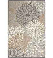 Eliana Home Baskılı, Yıkanabilir Kaymaz Taban Salon Halısı LNA1777 100x150 cm (Kahverengi)