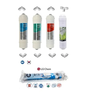 Su Arıtma Filtresi Inline Filtre Seti Reverse Osmos Filtre Seti (554612458) (Yeşil - Taba)