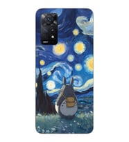 Redmi Note 11S - Note 11 Uyumlu Komşum Totoro Tasarımlı Şeffaf Telefon Kılıfı