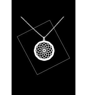 Yaşam Çiçeği Torus 925 Ayar Gümüş Kadın Kolye