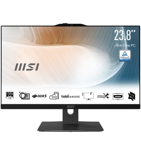 MSI MODERN AM272P 1M-1094XEU* 27 FHD 16:9 (1920X1080) CORE 7 150U 16GB DDR5 1TB SSD FDOS SIYAH AIO PC
