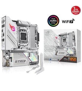 ASUS ROG STRIX B850-G GAMING WIFI7 DDR5 HDMI-DP TYPEC PCIE 5.0 AM5 MATX BEYAZ