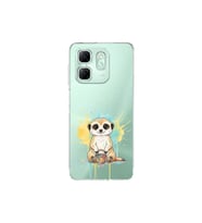 Infinix Hot 50i ile Uyumlu Splash Mirket Tasarımlı Şeffaf Silikon Kılıf