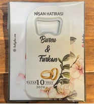 10 Adet Söz, Nişan, Nikah, Düğün Hediyesi Açacak Magnet Kart ve Ambalajlı Tek Tek (uznmg13)