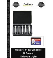 Özel Üretim Profesyonel Kırık Cıvata Sökücü Çelik Hasarlı Vida Çıkarıcı 5 Parça Kılavuz Uçlu