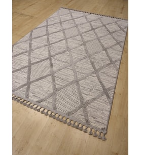 HALIMARKA K-LP LP002A GRİ KREM MODERN SALON HALISI 160X230 CM