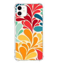 PrintiFy Apple iPhone 11 Uyumlu Retro Color 5 Baskılı Şeffaf Köşe Korumalı Antişok Kılıf