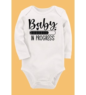 Organik Baskılı Pamuklu Unisex Bebek Body UZUNKOLE2