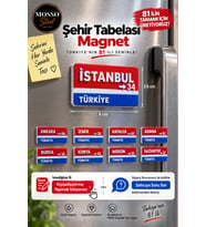 Şehir Tabelası Magnet / Magnet / Buzdolabı Süsü