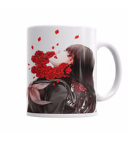 Girl Rose Kupa Bardak Porselen