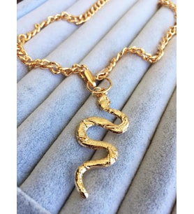 GOLD TARZ YILAN KOLYE