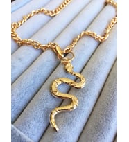 GOLD TARZ YILAN KOLYE