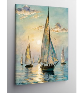 Kanvas Tablo Yelkenli Tekneler