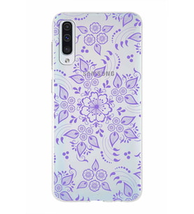 Samsung Galaxy A50s  Kapak Nostalji Desen Tasarımlı Şeffaf Silikon Kılıf