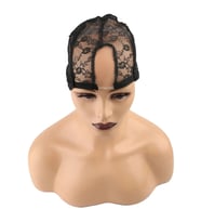 Küçük U Lace Tül Peruk Dikim Filesi / Siyah